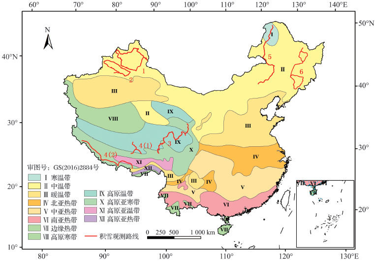 中国积雪特性及分布调查