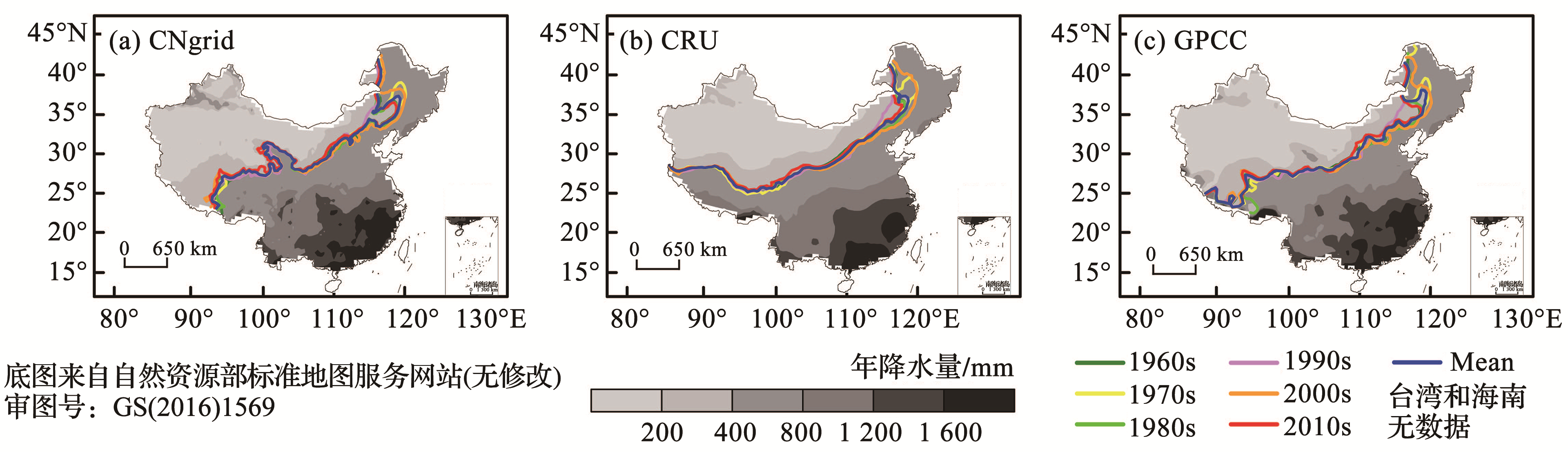 中国年降水量分布图_百度知道